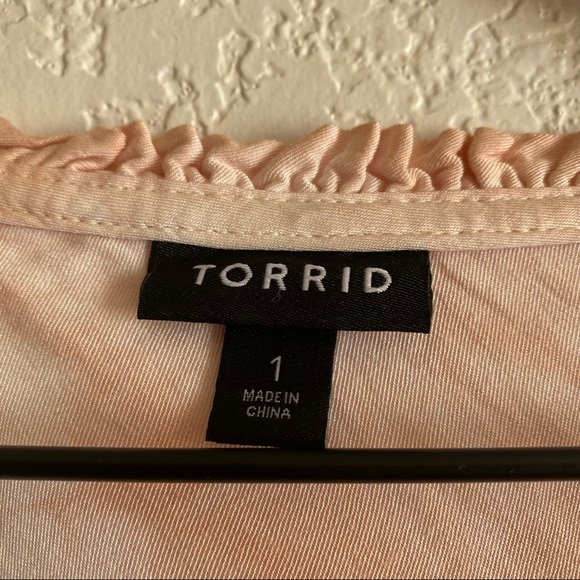 Torrid Baby Pink Tie-dye Pleasant Long Sleeves - Picture 2 of 5
